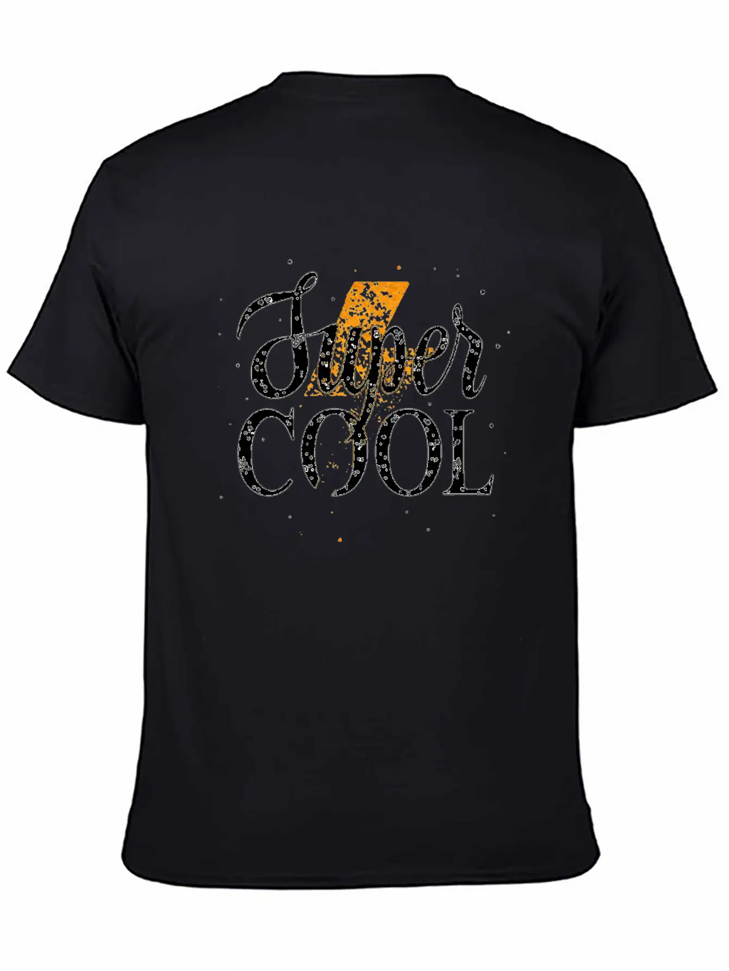 Super Cool Golden Lightning Vector Design Unisex Casual T-Shirt – Clean Design For Daily Comfort