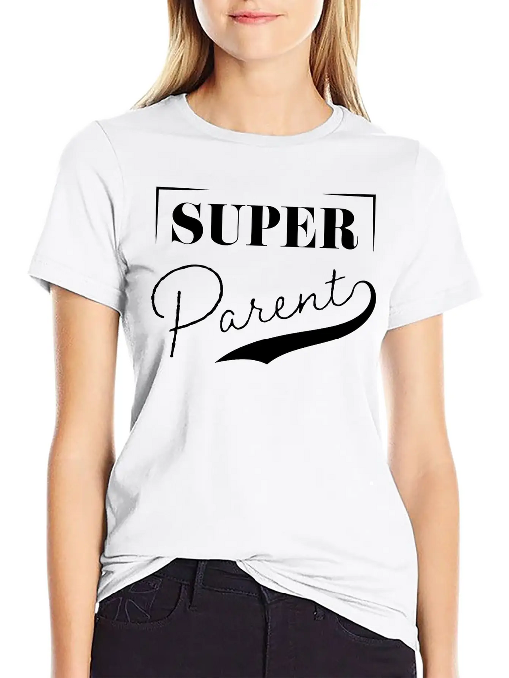 Super Parent Casual Graphic T-Shirt – Simple And Comfortable Daily Wear