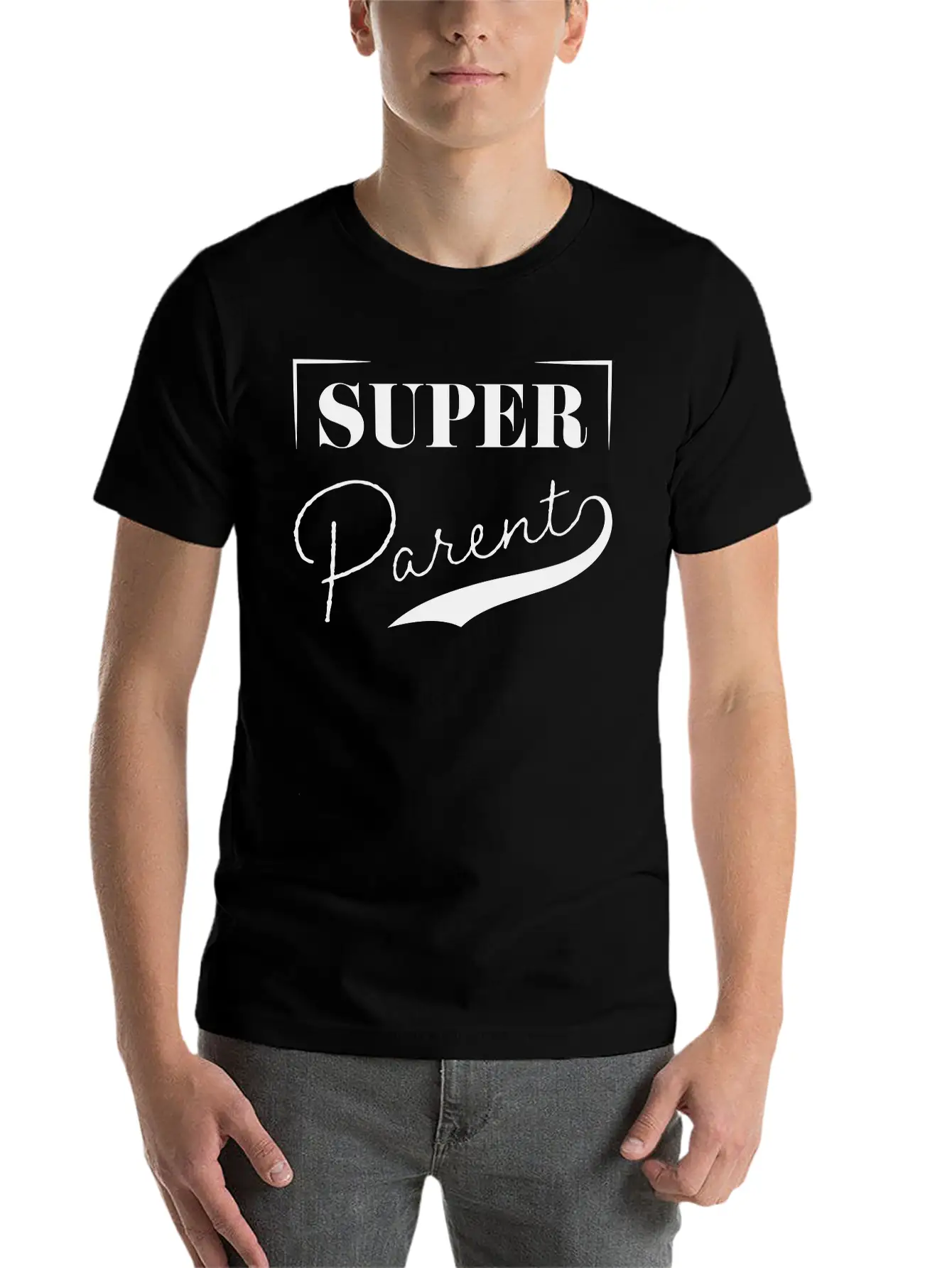 Super Parent Casual Graphic T-Shirt – Simple And Comfortable Daily Wear