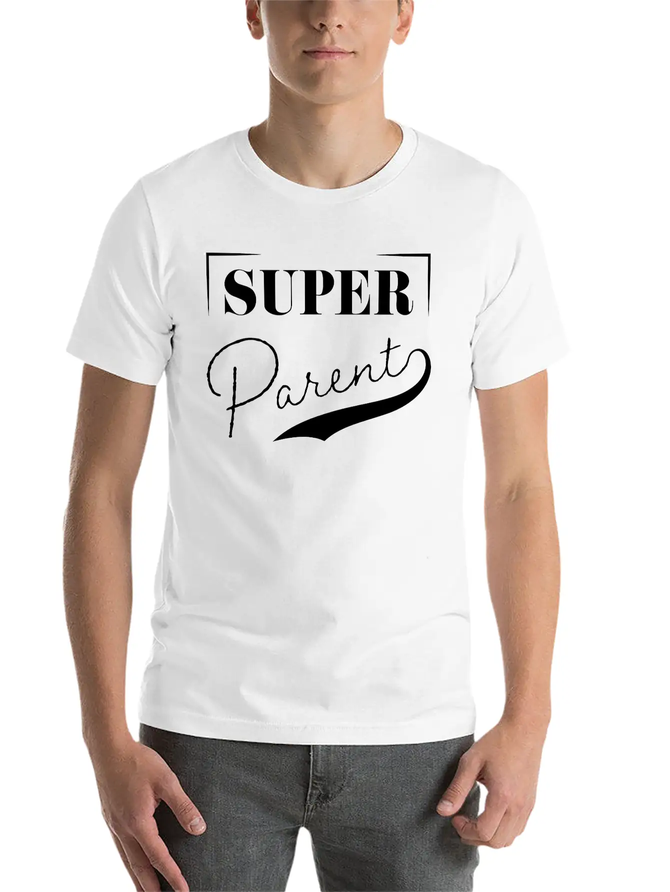 Super Parent Casual Graphic T-Shirt – Simple And Comfortable Daily Wear