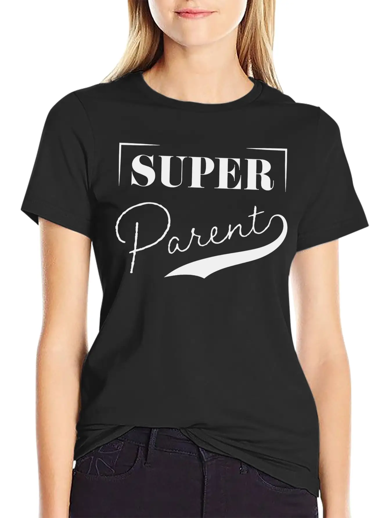 Super Parent Casual Graphic T-Shirt – Simple And Comfortable Daily Wear