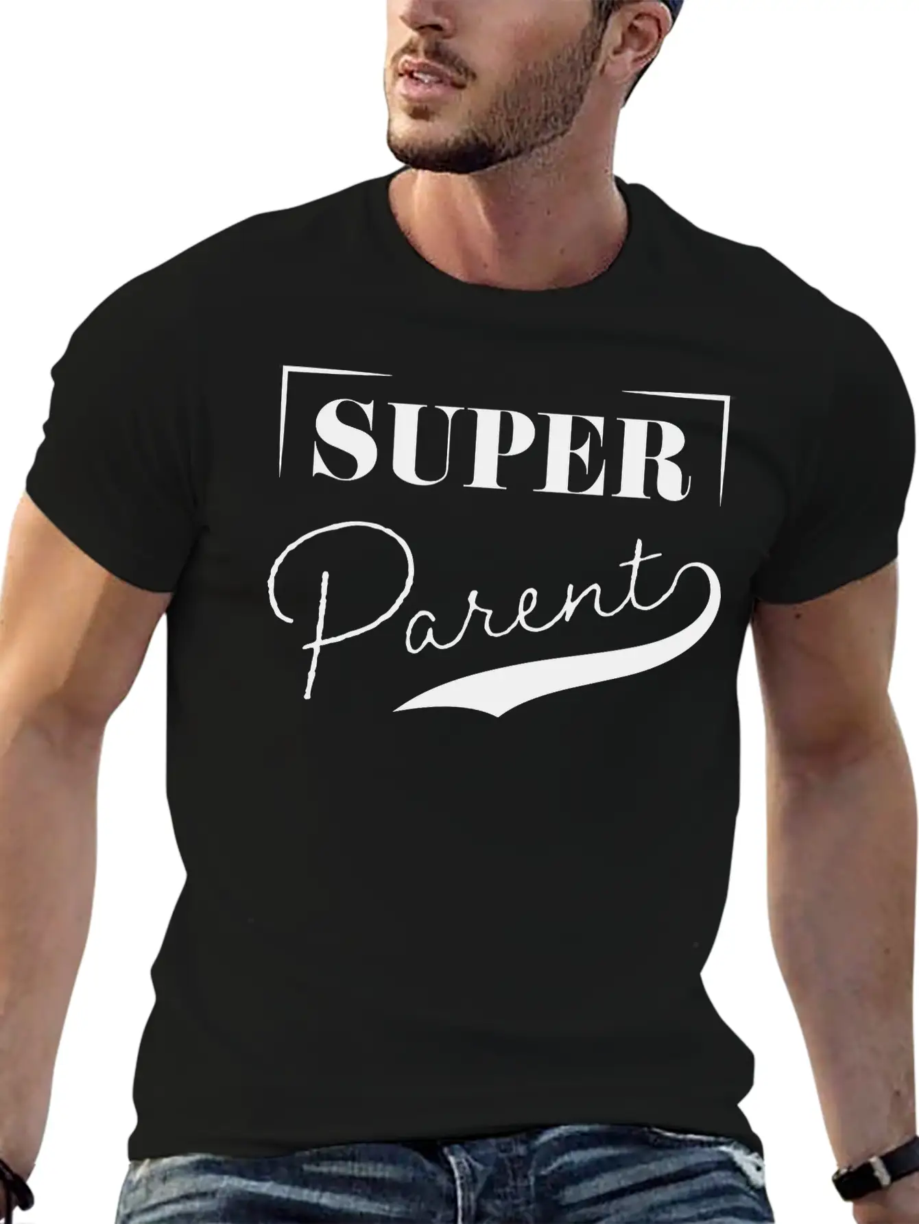 Super Parent Casual Graphic T-Shirt – Simple And Comfortable Daily Wear