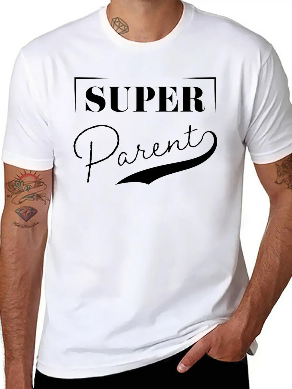 Super Parent Casual Graphic T-Shirt – Simple And Comfortable Daily Wear
