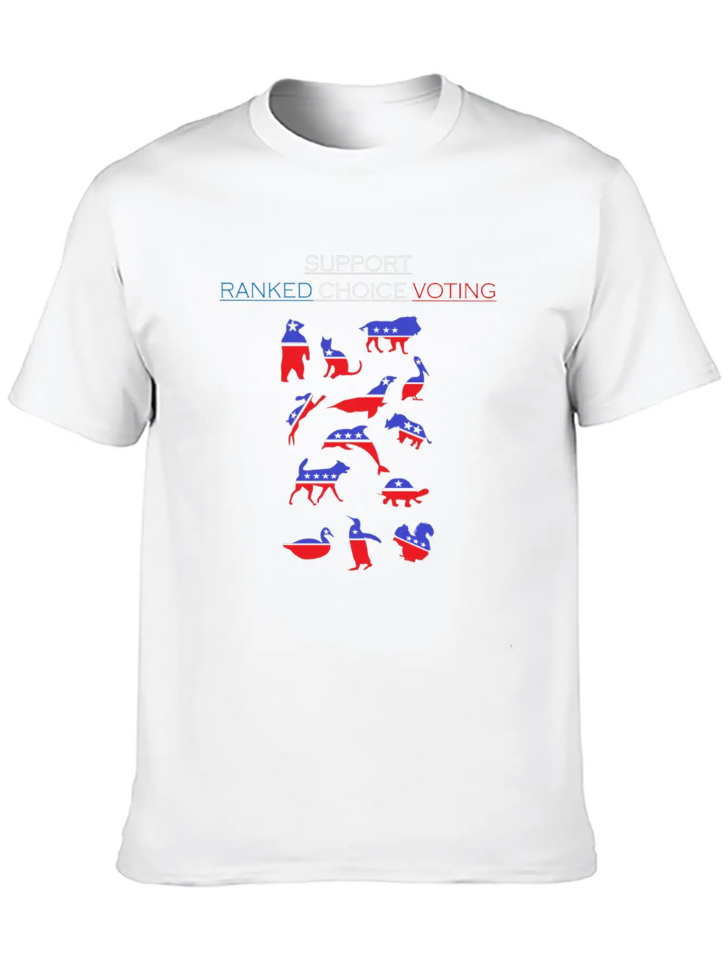 Support Ranked Choice Voting_dark Unisex Short Sleeve Soft Cotton T-Shirt – Casual Everyday Wear