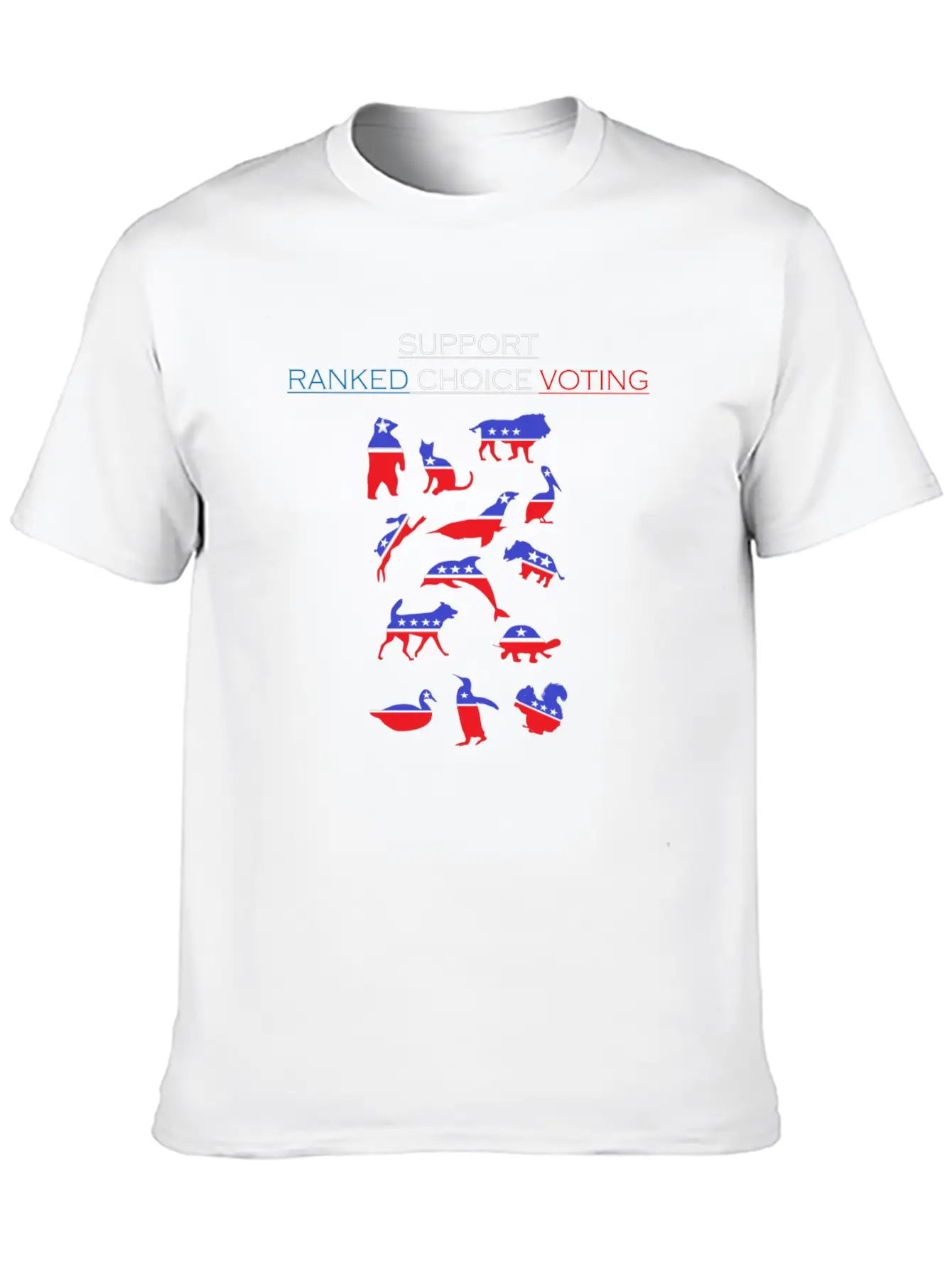 Support Ranked Choice Voting_dark Unisex Short Sleeve Soft Cotton T-Shirt – Casual Everyday Wear