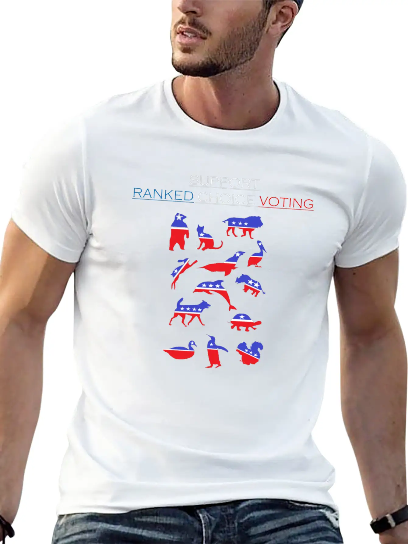 Support Ranked Choice Voting_dark Unisex Short Sleeve Soft Cotton T-Shirt – Casual Everyday Wear