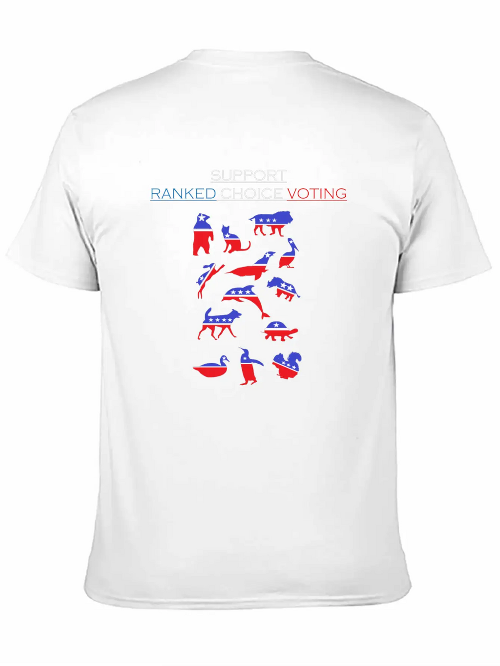 Support Ranked Choice Voting_dark Unisex Short Sleeve Soft Cotton T-Shirt – Casual Everyday Wear