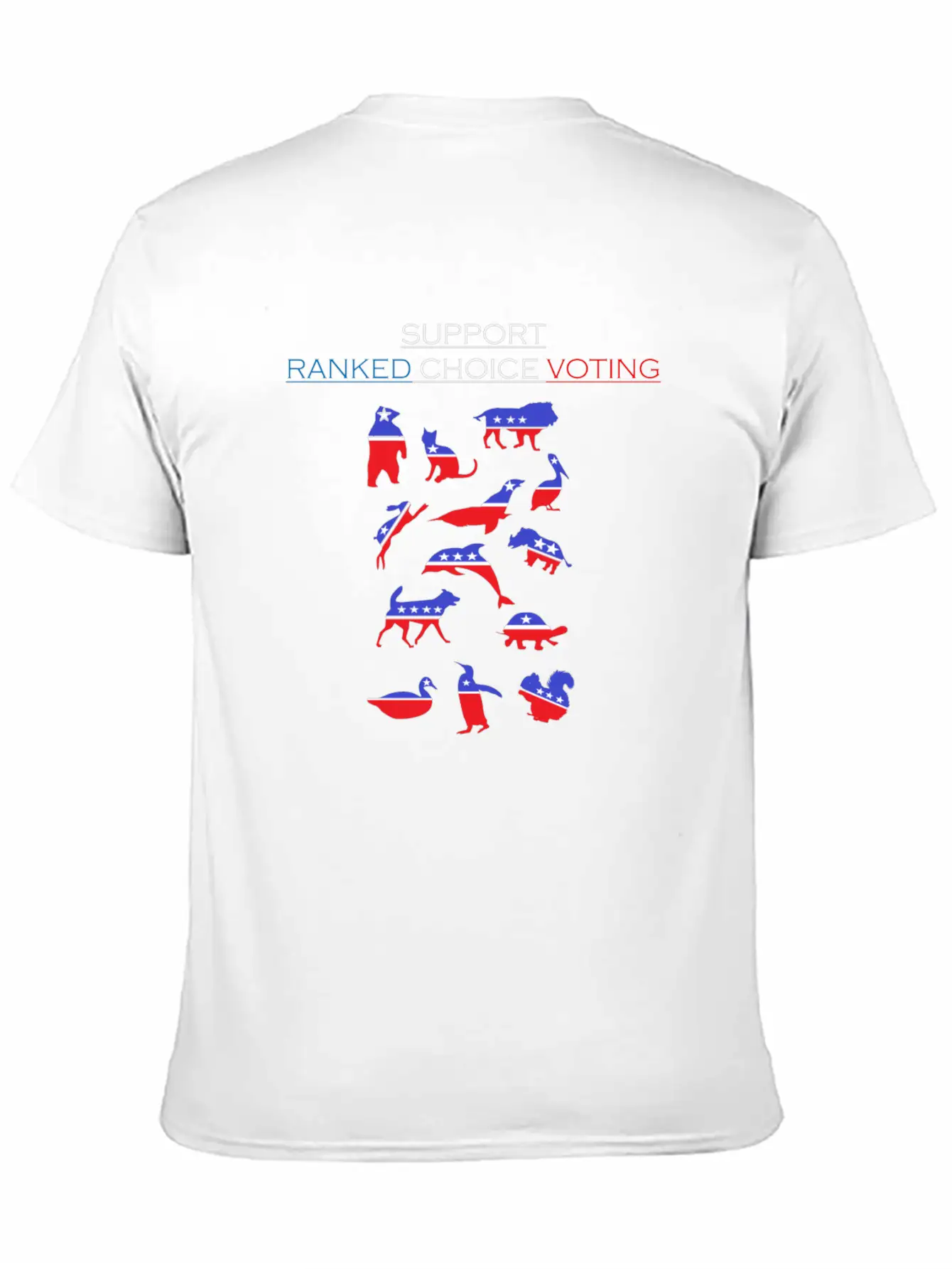 Support Ranked Choice Voting_dark Unisex Short Sleeve Soft Cotton T-Shirt – Casual Everyday Wear