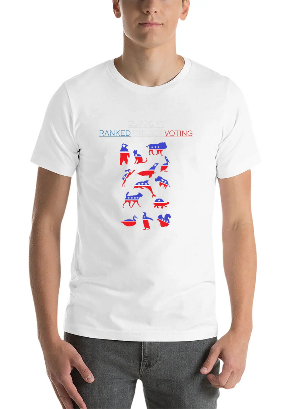 Support Ranked Choice Voting_dark Unisex Short Sleeve Soft Cotton T-Shirt – Casual Everyday Wear
