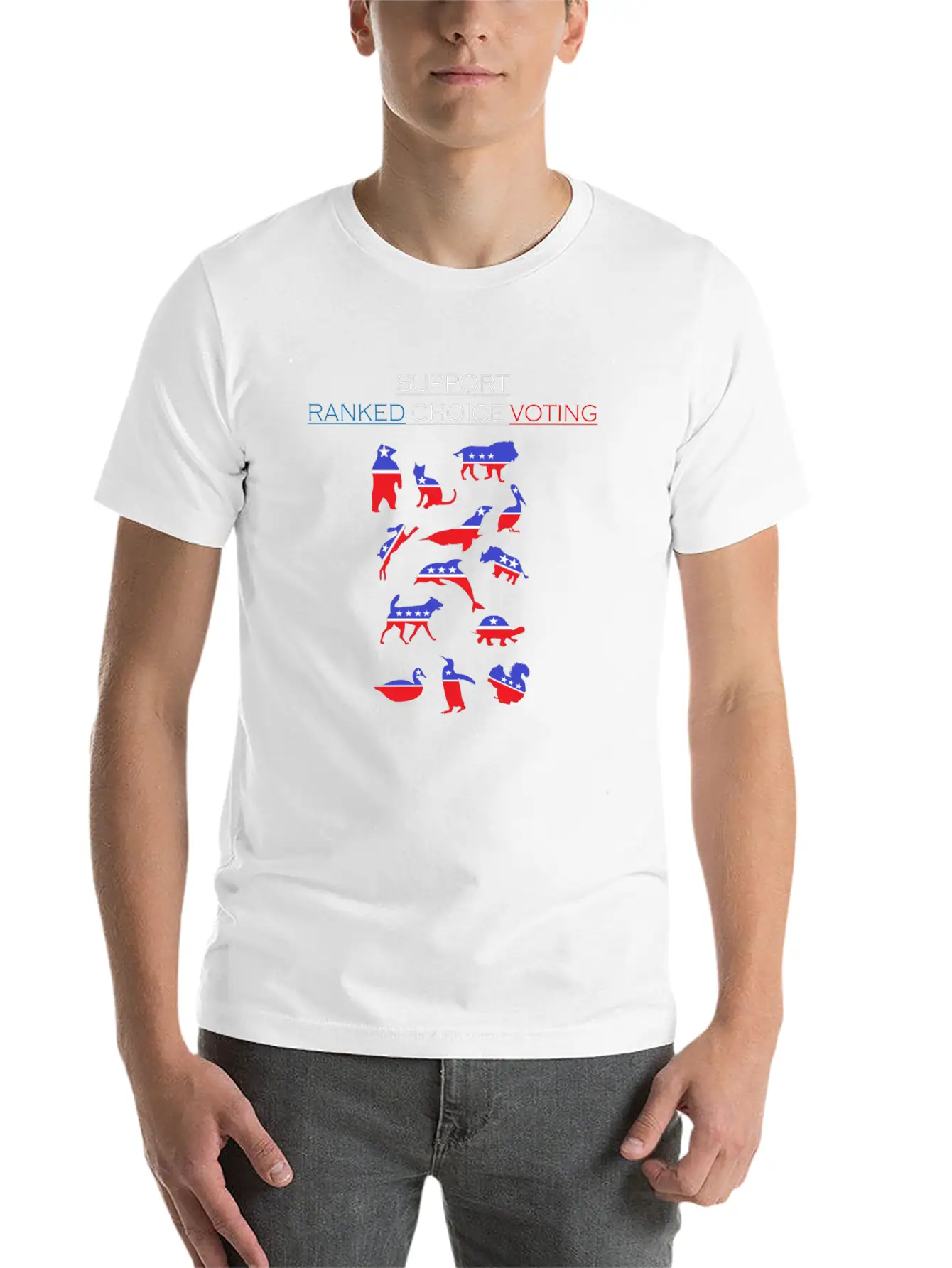Support Ranked Choice Voting_dark Unisex Short Sleeve Soft Cotton T-Shirt – Casual Everyday Wear