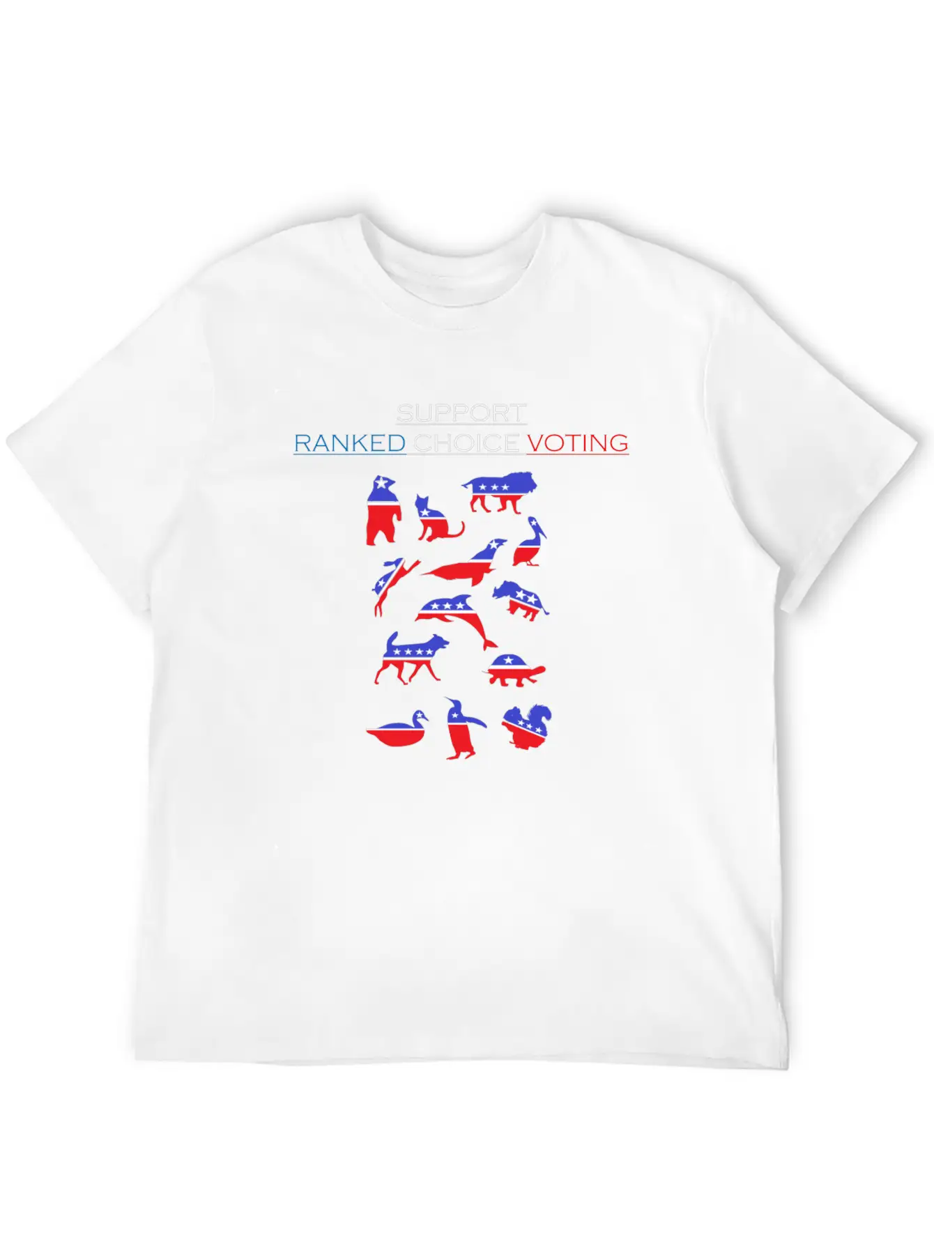 Support Ranked Choice Voting_dark Unisex Short Sleeve Soft Cotton T-Shirt – Casual Everyday Wear