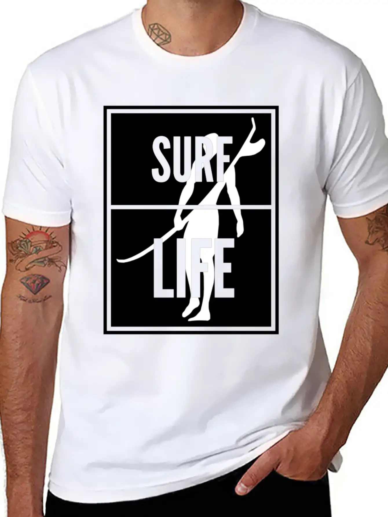 Surf Life Stylish Everyday T-Shirt – Unisex Basic Cotton Tee