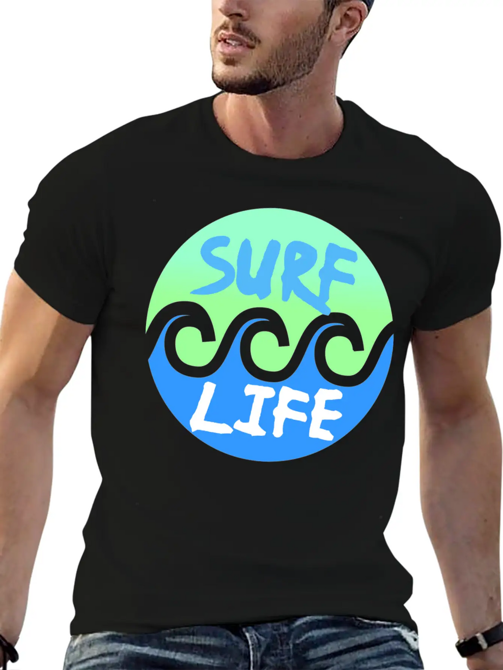 Surf Life Surfer Surfing Surfing Surfing Unisex Casual T-Shirt – Clean Design For Daily Comfort