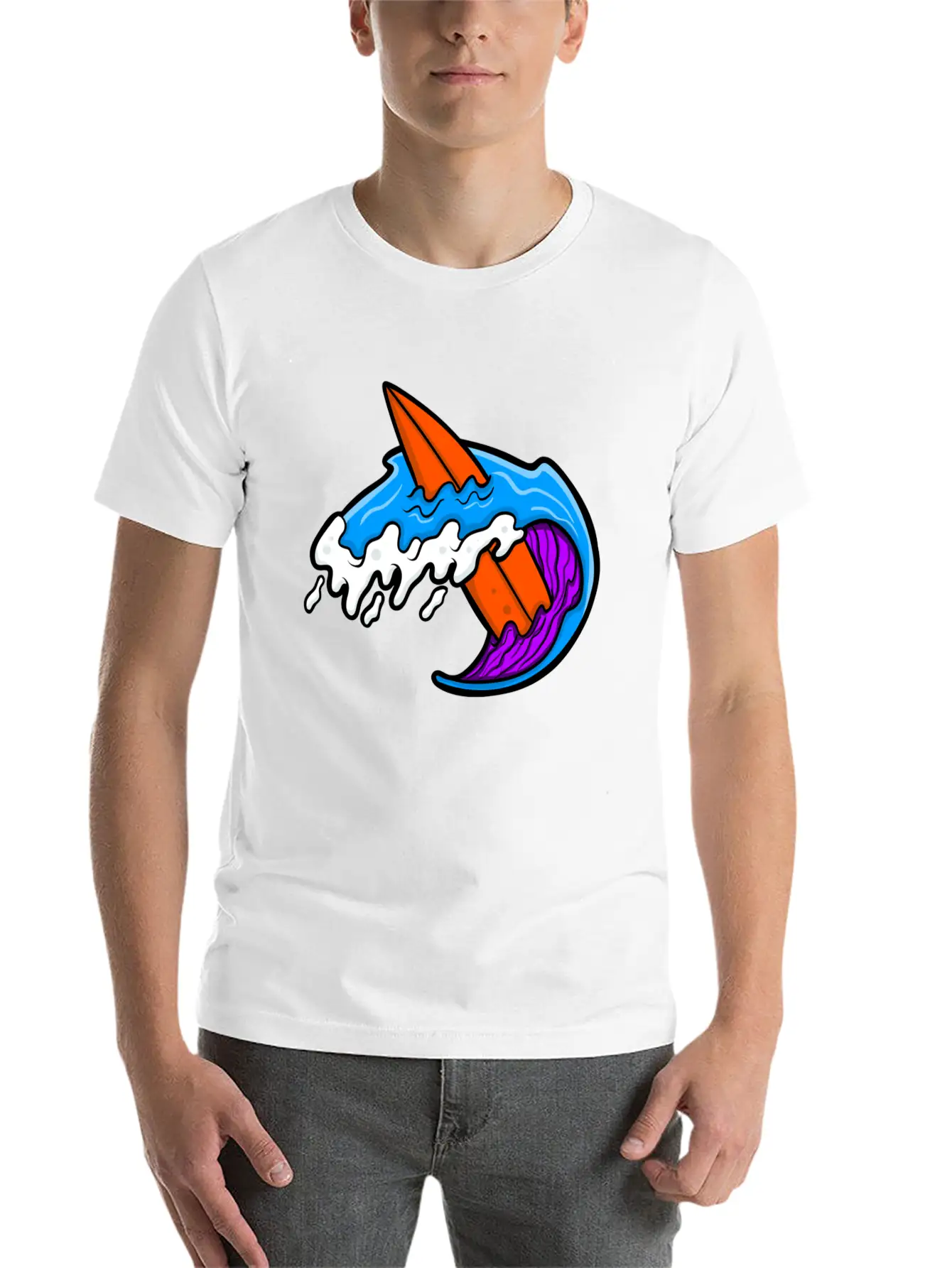 Surf Lovers Unisex Casual T-Shirt – Clean Design For Daily Comfort