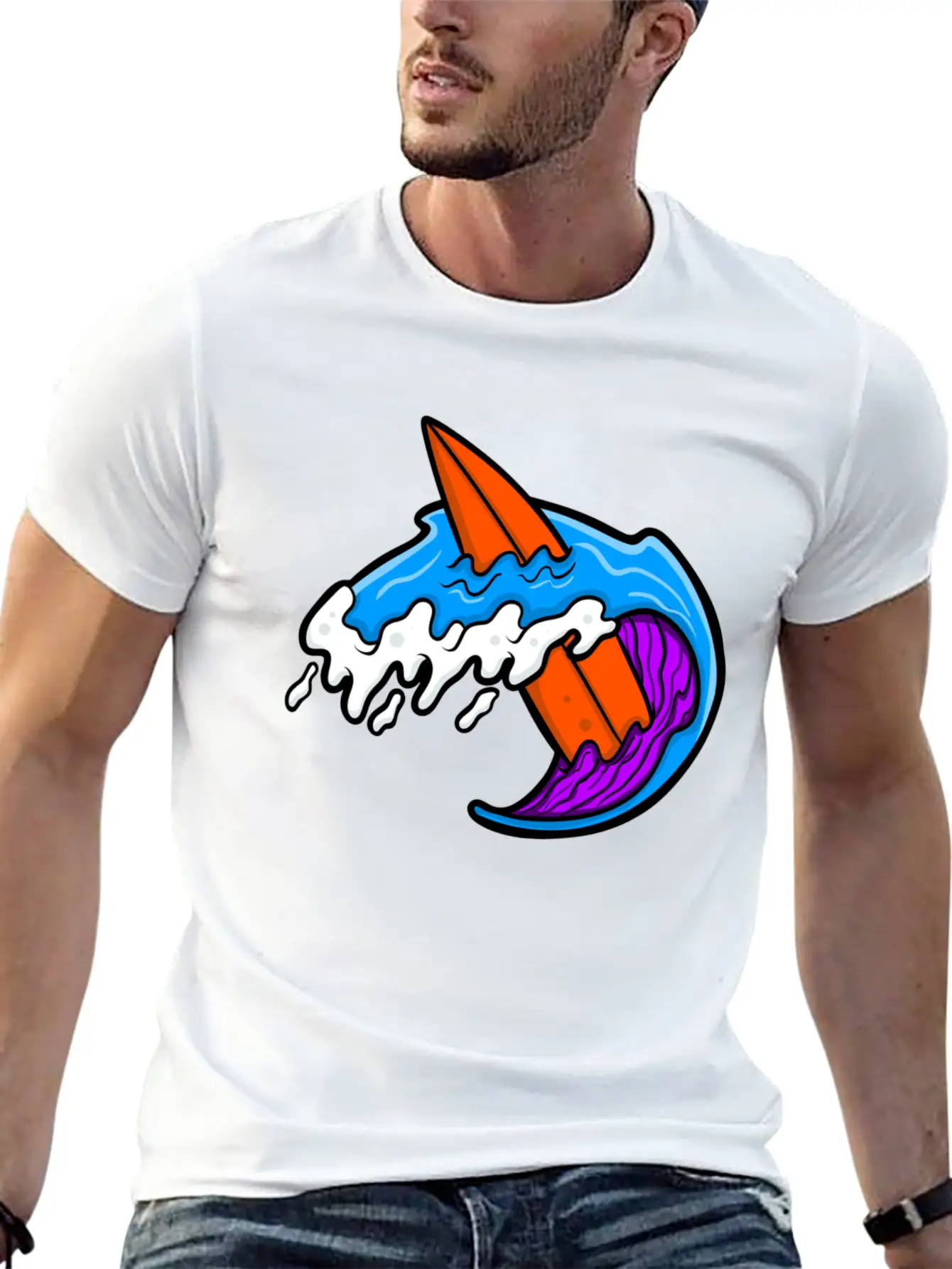 Surf Lovers Unisex Casual T-Shirt – Clean Design For Daily Comfort