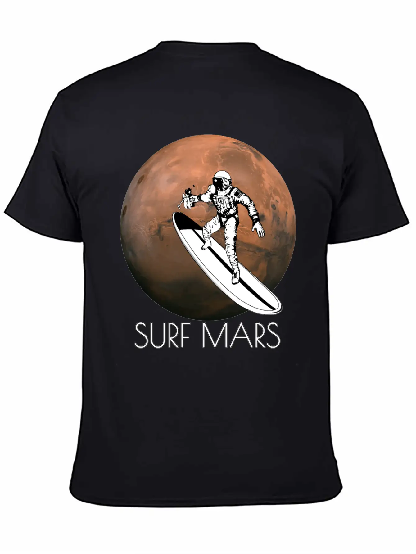 Surf Mars Unisex Casual T-Shirt – Clean Design For Daily Comfort