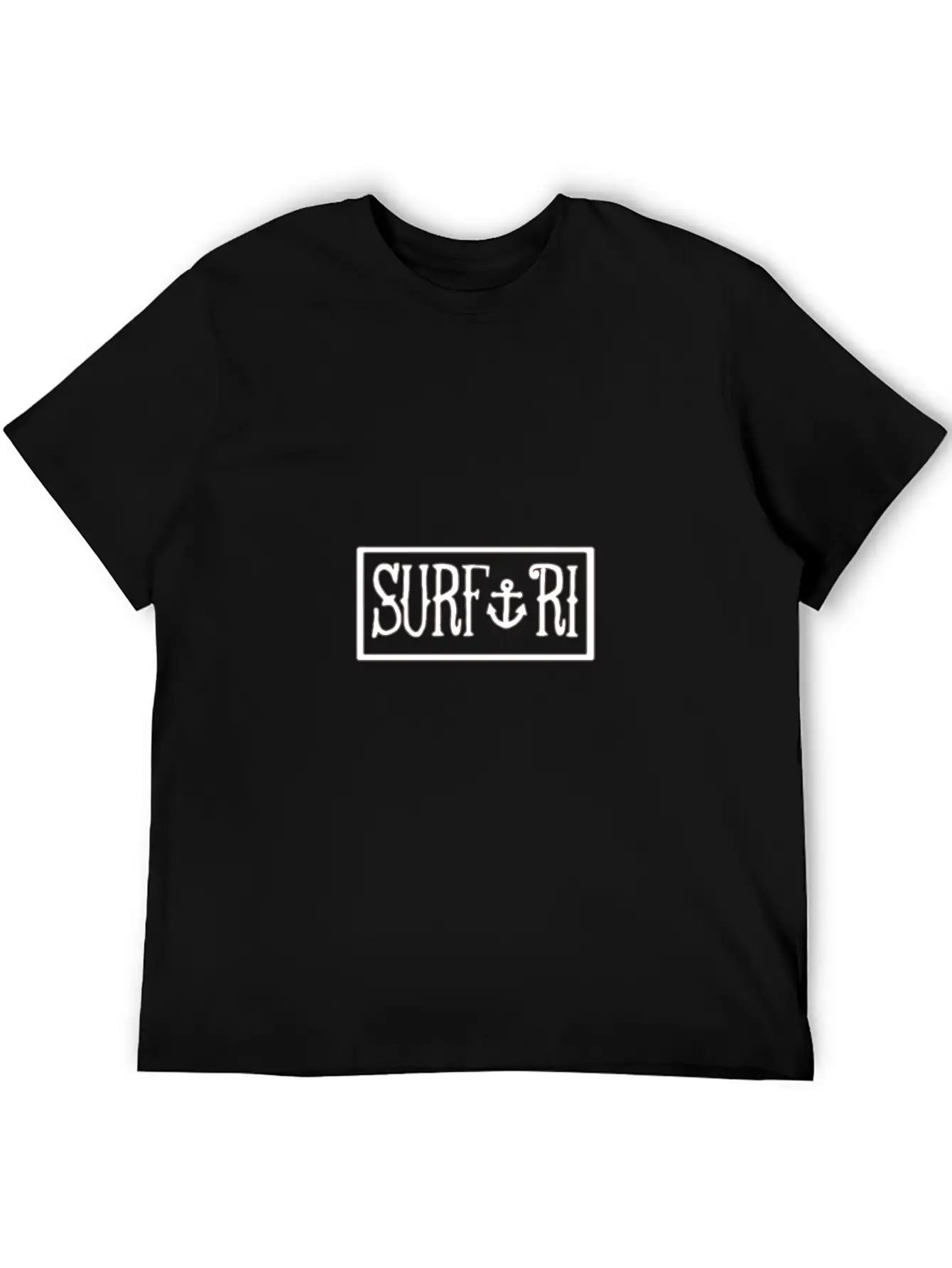 Surf Ri Classic (Black) Breathable Soft Cotton T-Shirt – Timeless Casual Look