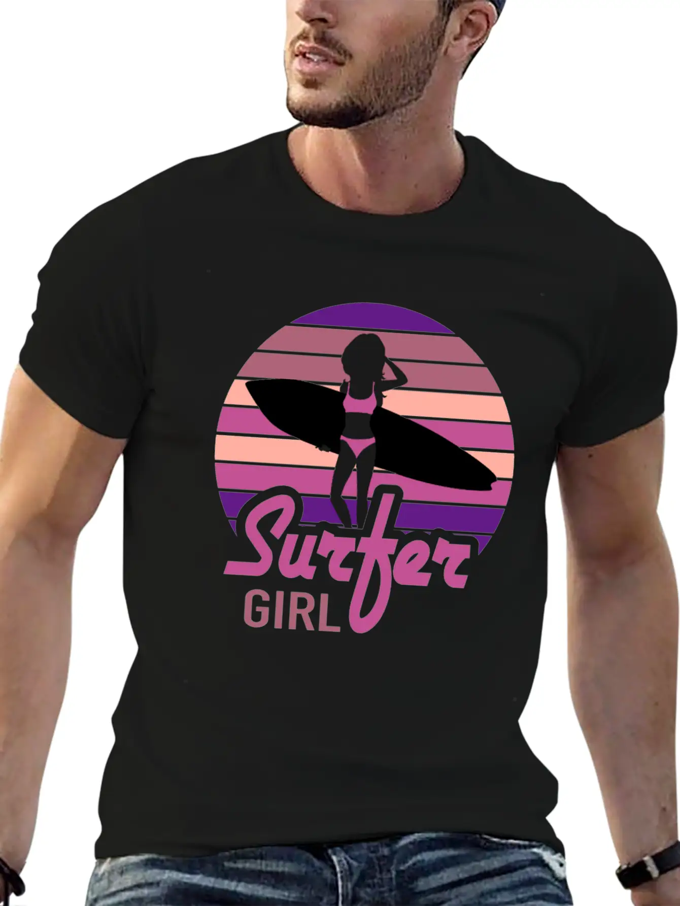 Surfer Girl Surf Club Surfing Surfing Unisex Casual T-Shirt – Clean Design For Daily Comfort