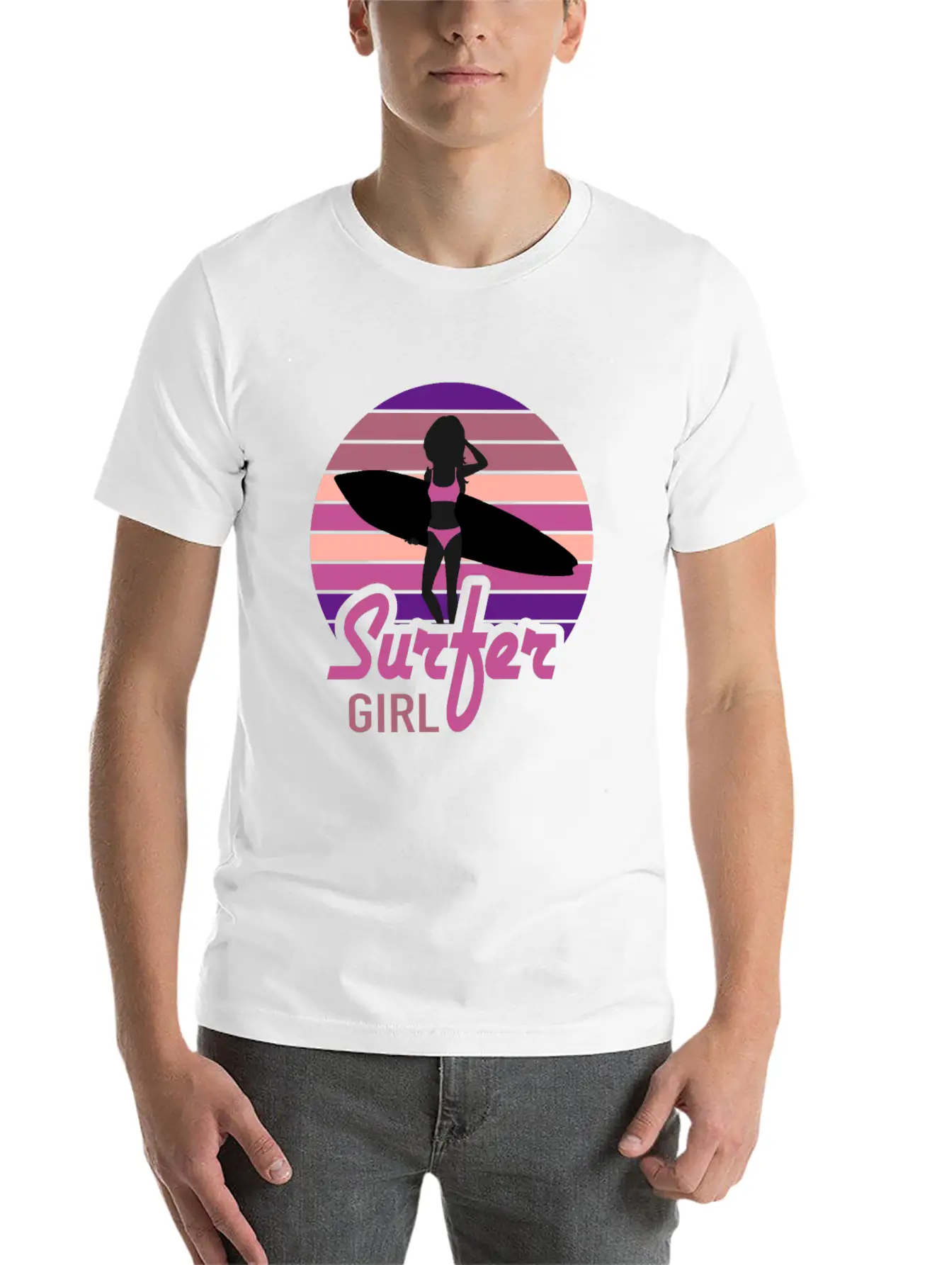 Surfer Girl Surf Club Surfing Surfing Unisex Casual T-Shirt – Clean Design For Daily Comfort