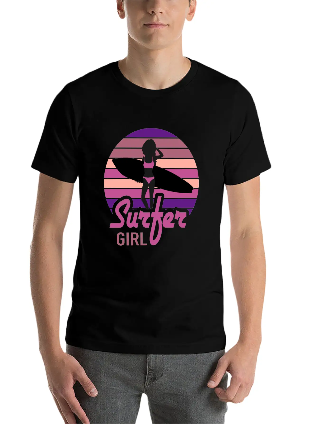 Surfer Girl Surf Club Surfing Surfing Unisex Casual T-Shirt – Clean Design For Daily Comfort