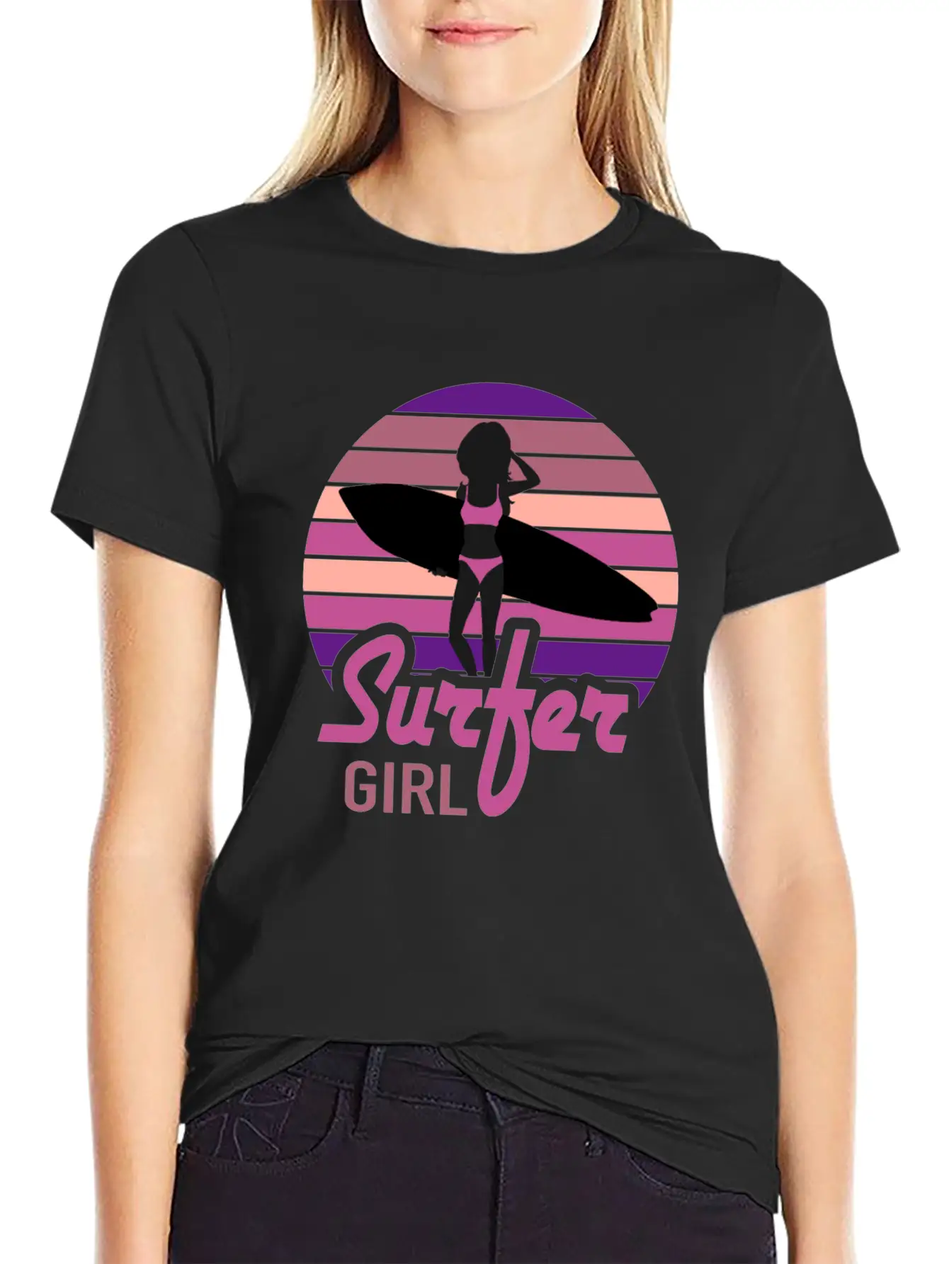 Surfer Girl Surf Club Surfing Surfing Unisex Casual T-Shirt – Clean Design For Daily Comfort