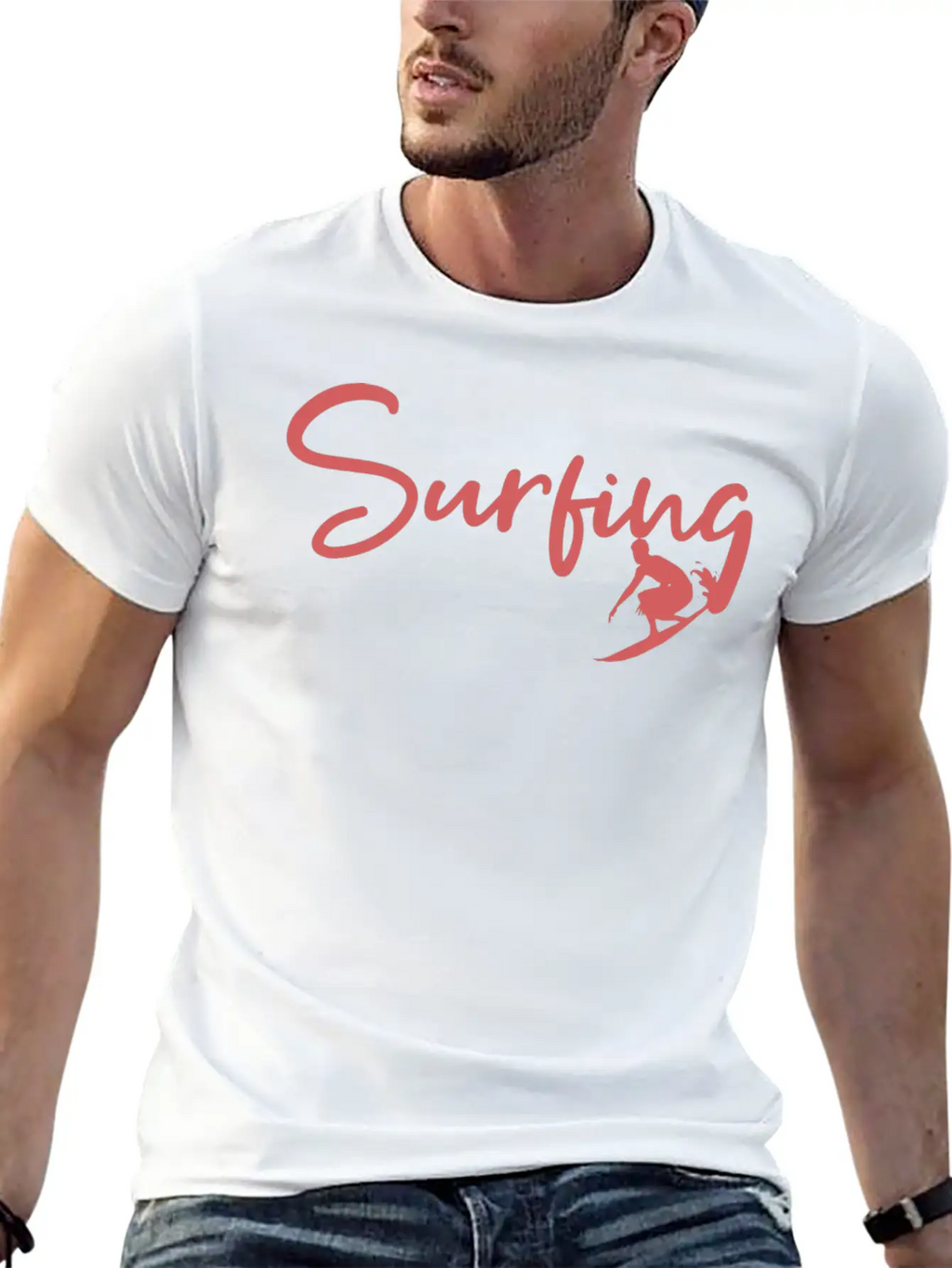 Surfing Stylish Everyday T-Shirt – Unisex Basic Cotton Tee