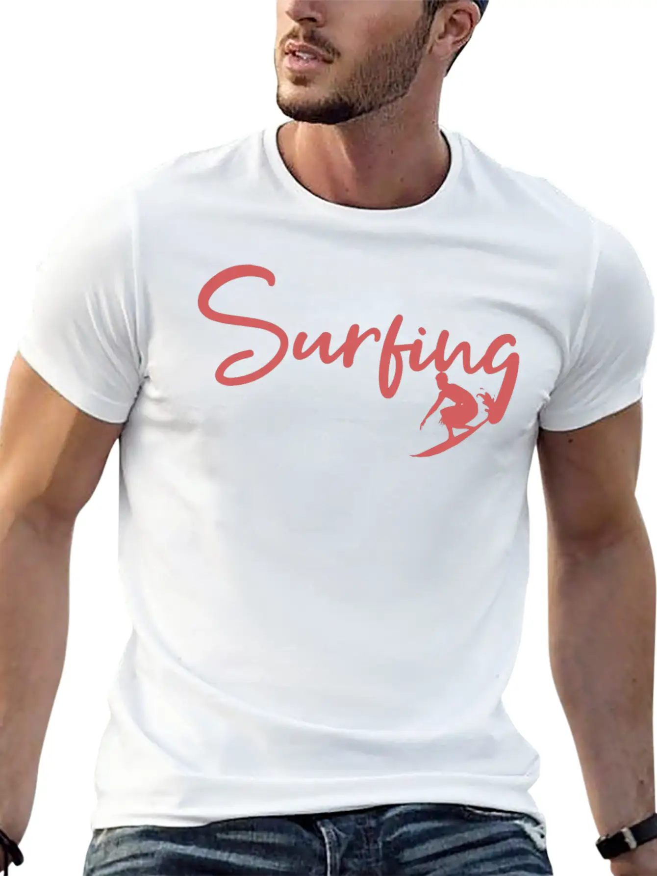 Surfing Stylish Everyday T-Shirt – Unisex Basic Cotton Tee