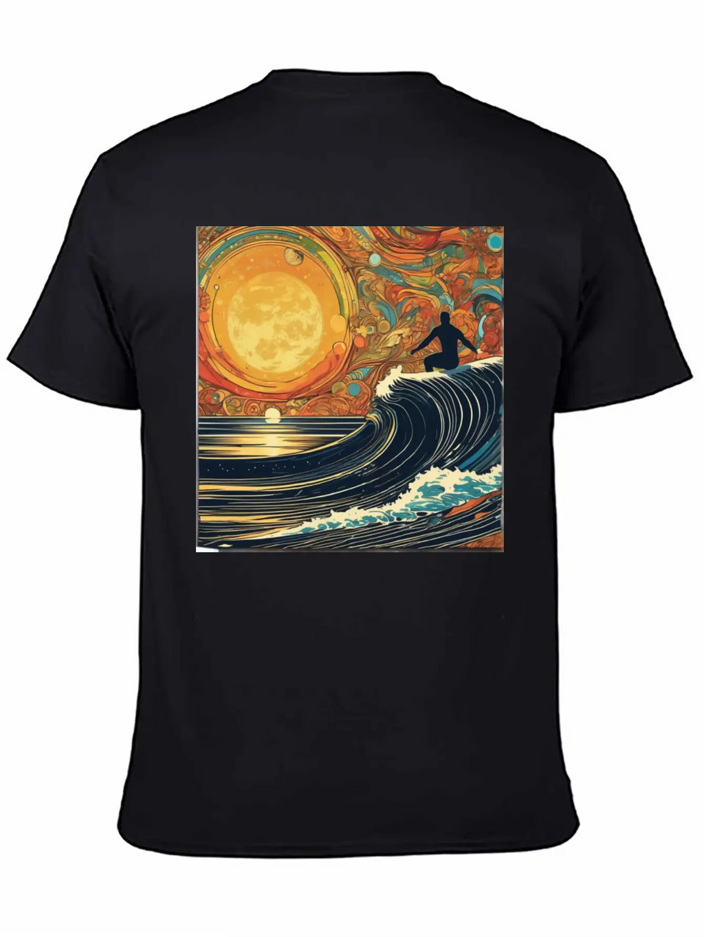 Surfing The Universe Breathable Graphic T-Shirt – Perfect For Casual Days