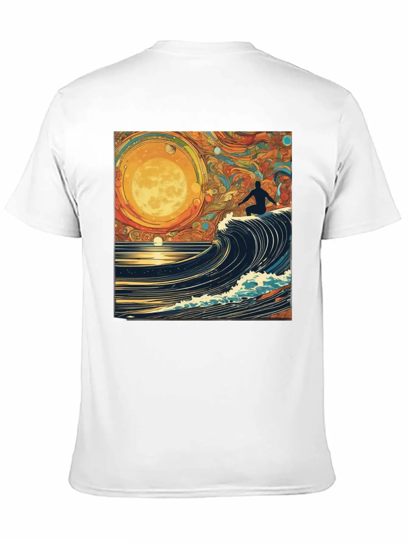 Surfing The Universe Breathable Graphic T-Shirt – Perfect For Casual Days
