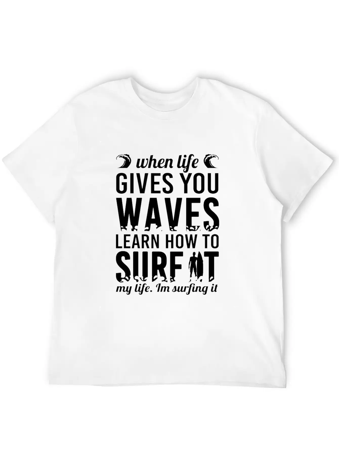 Surfing Unisex Short Sleeve Soft Cotton T-Shirt – Casual Everyday Wear