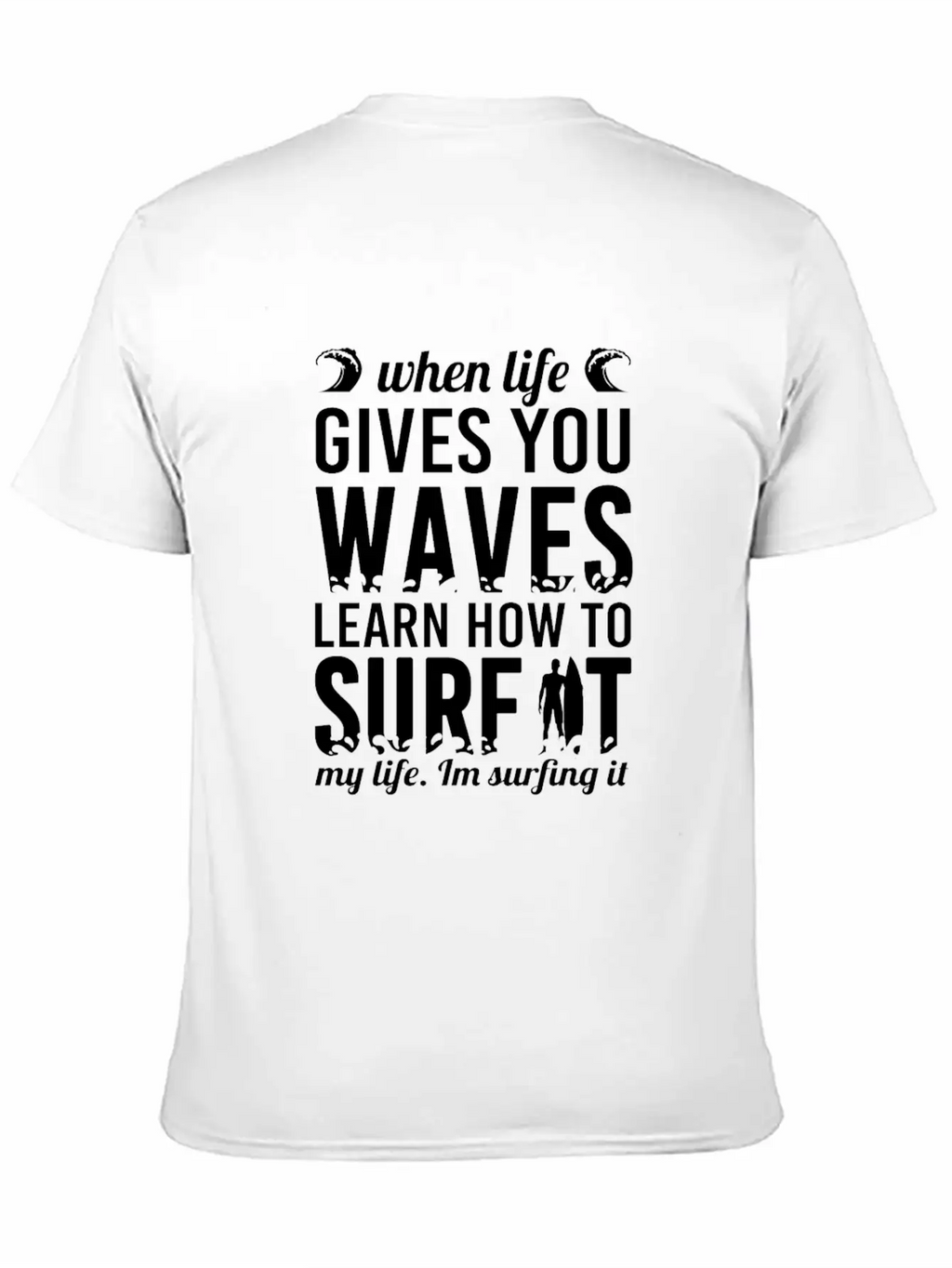 Surfing Unisex Short Sleeve Soft Cotton T-Shirt – Casual Everyday Wear