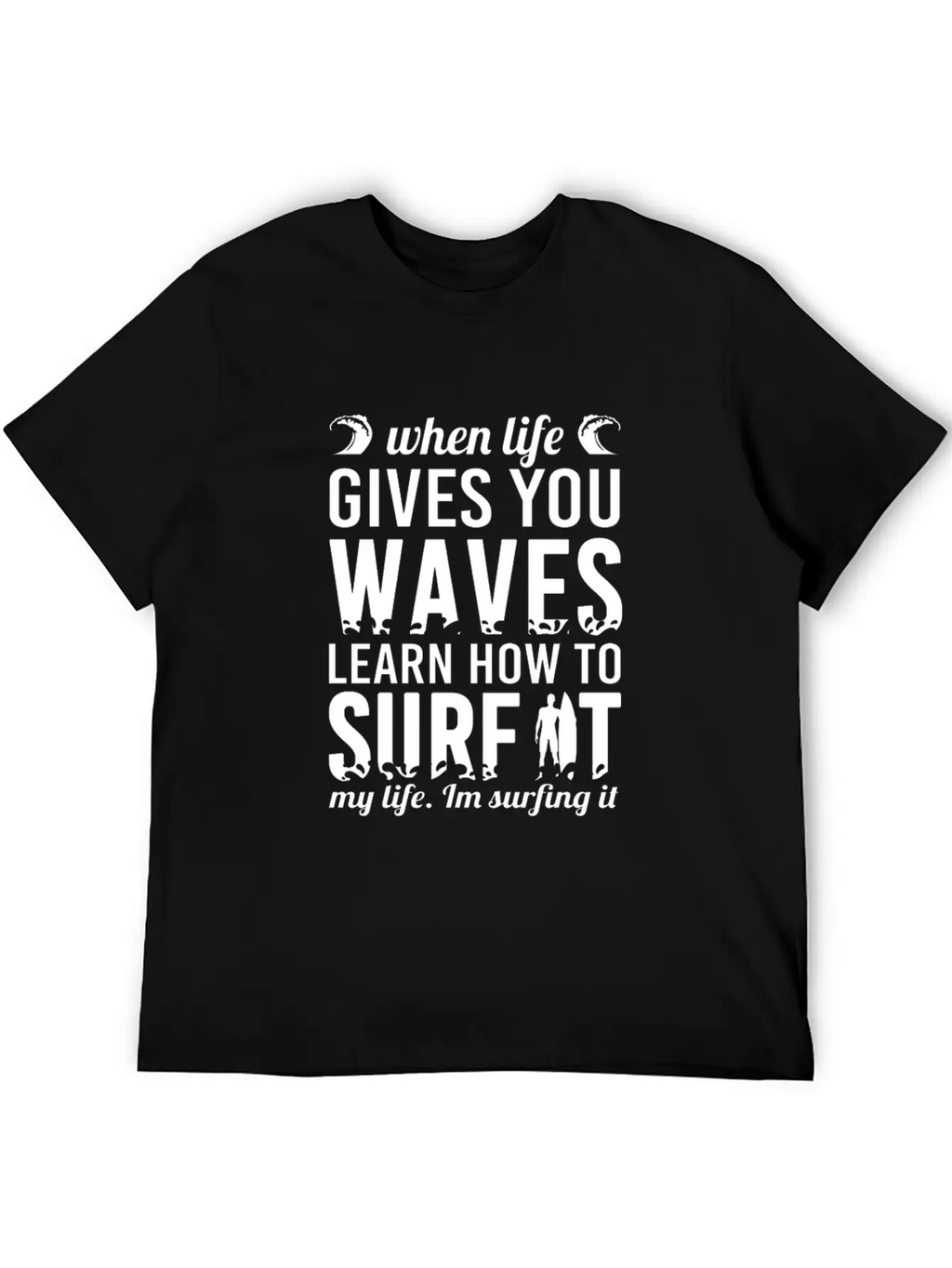Surfing Unisex Short Sleeve Soft Cotton T-Shirt – Casual Everyday Wear