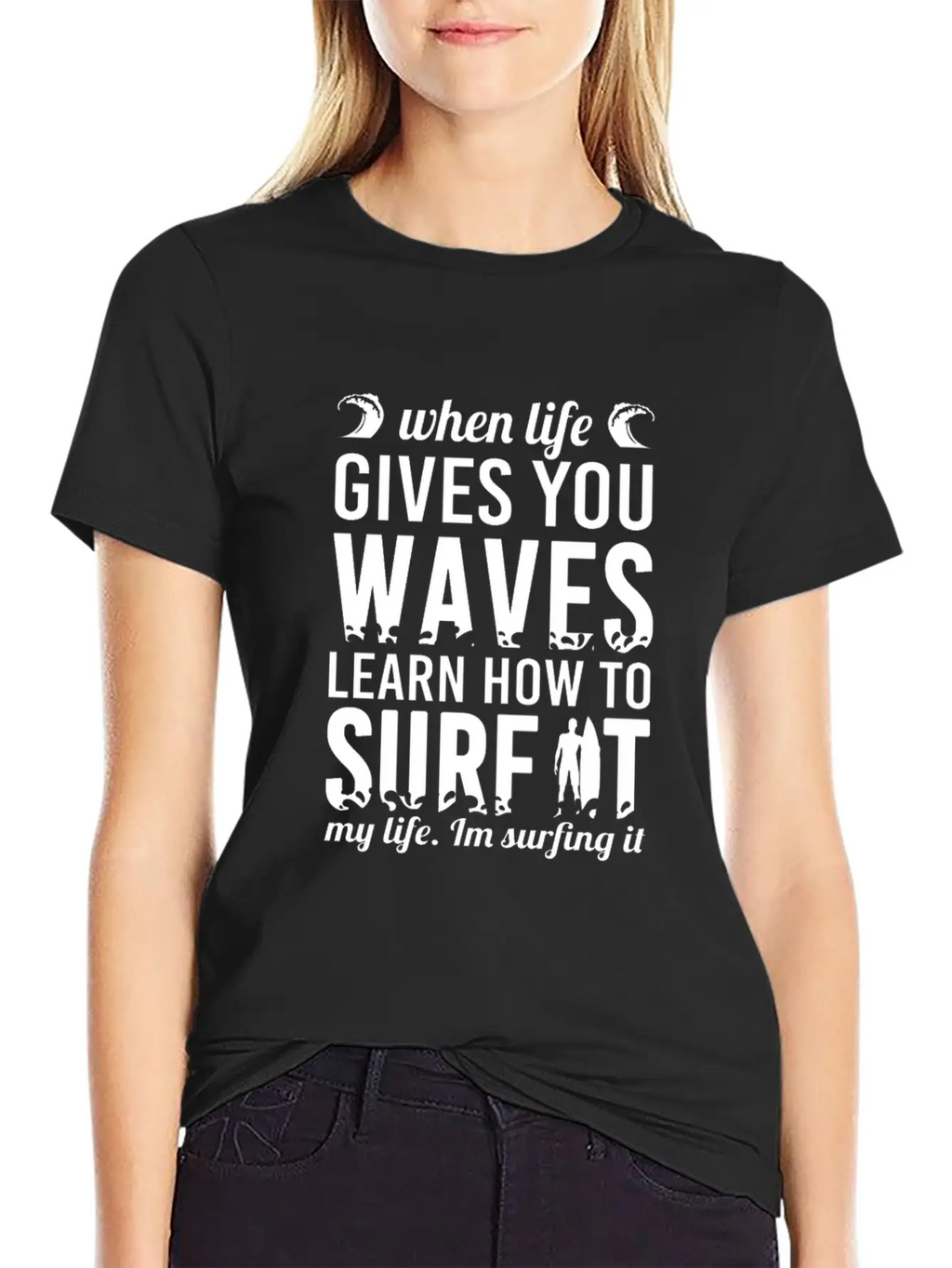 Surfing Unisex Short Sleeve Soft Cotton T-Shirt – Casual Everyday Wear