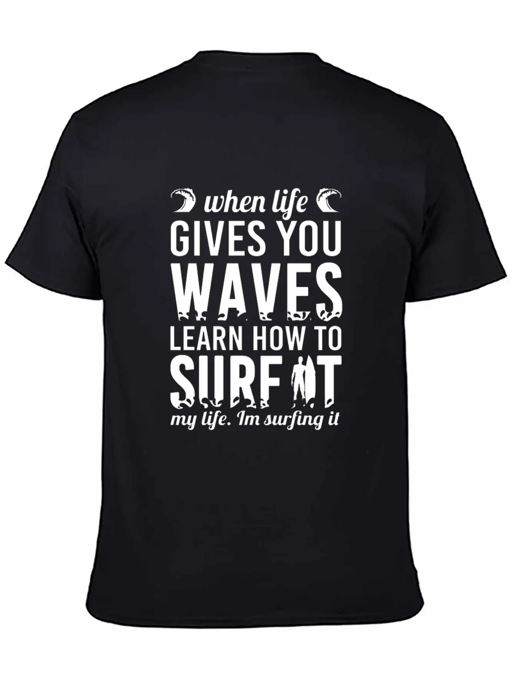 Surfing Unisex Short Sleeve Soft Cotton T-Shirt – Casual Everyday Wear