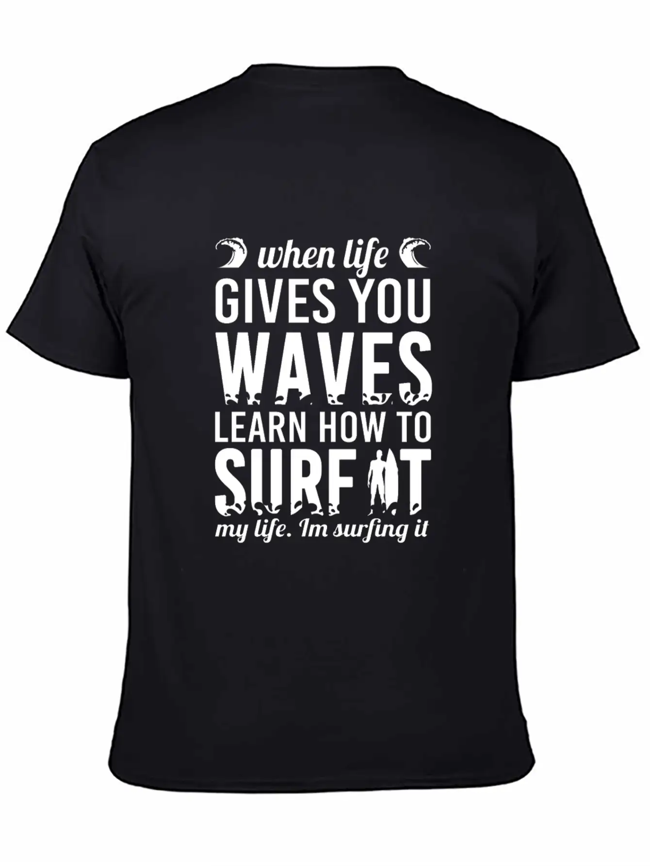 Surfing Unisex Short Sleeve Soft Cotton T-Shirt – Casual Everyday Wear