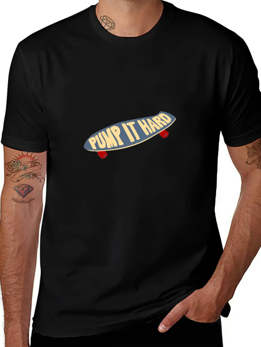 Surfskate Pump It Hard Funny Gift Idea Unisex Short Sleeve Soft Cotton T-Shirt – Casual Everyday Wear