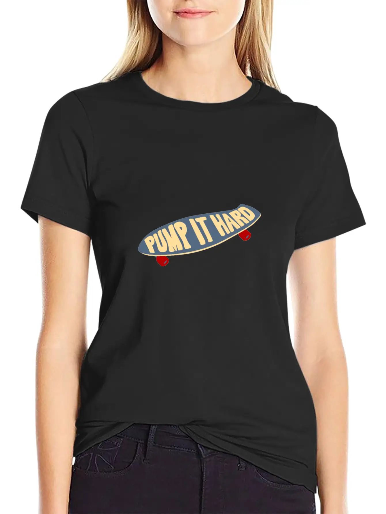 Surfskate Pump It Hard Funny Gift Idea Unisex Short Sleeve Soft Cotton T-Shirt – Casual Everyday Wear