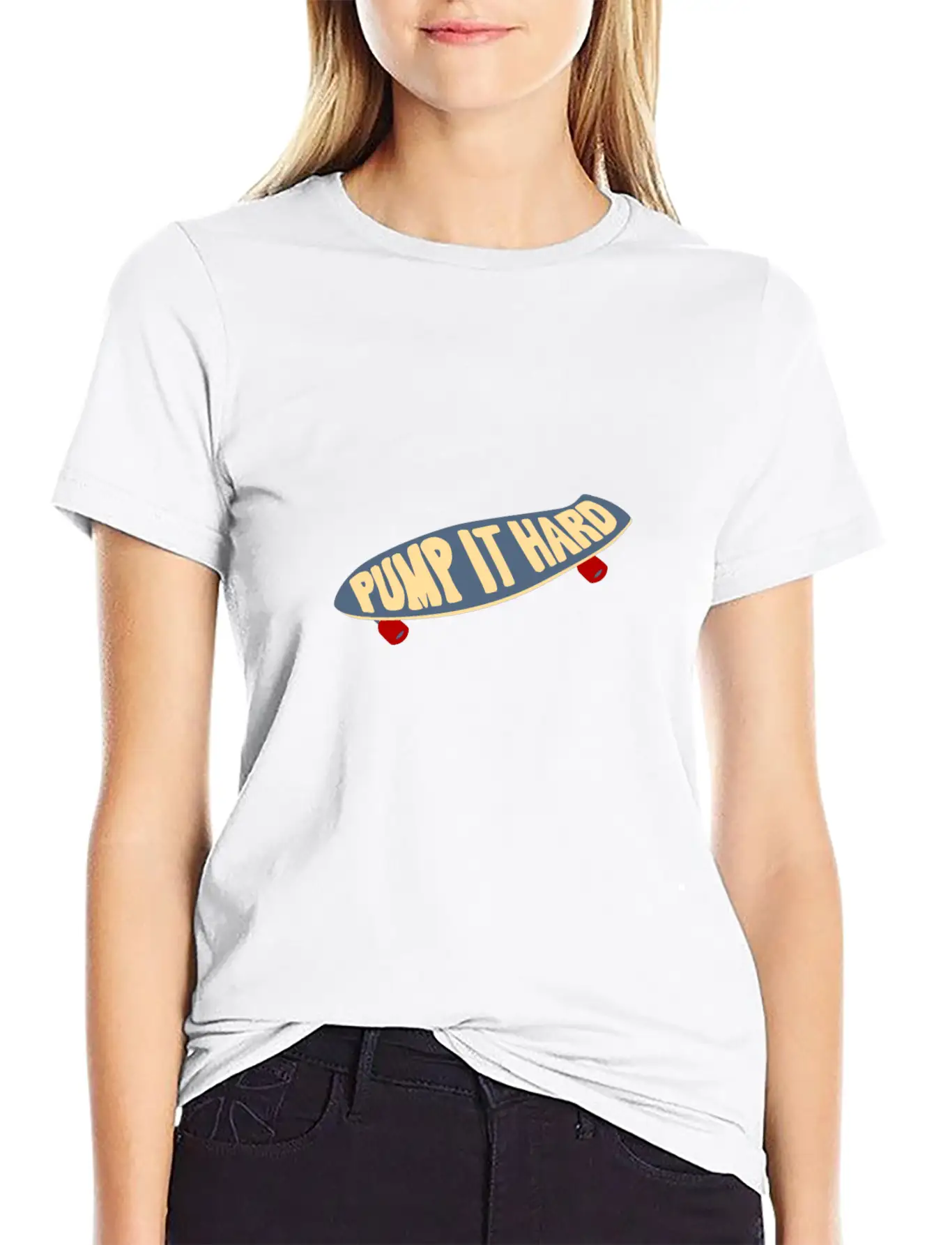 Surfskate Pump It Hard Funny Gift Idea Unisex Short Sleeve Soft Cotton T-Shirt – Casual Everyday Wear