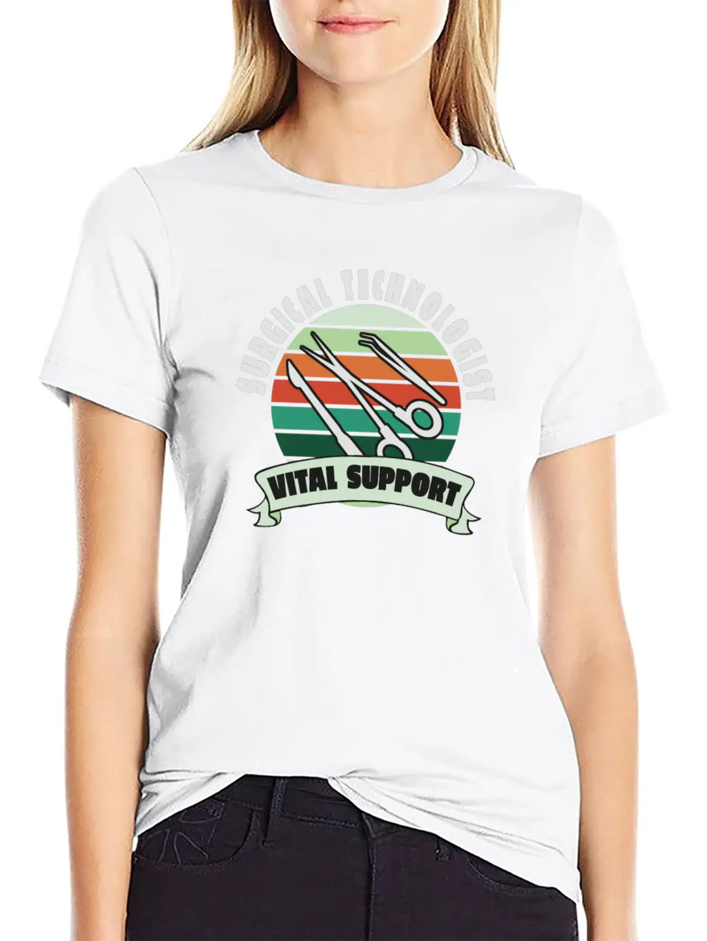 Surgical Technologist Vital Support Breathable Soft Cotton T-Shirt – Timeless Casual Look