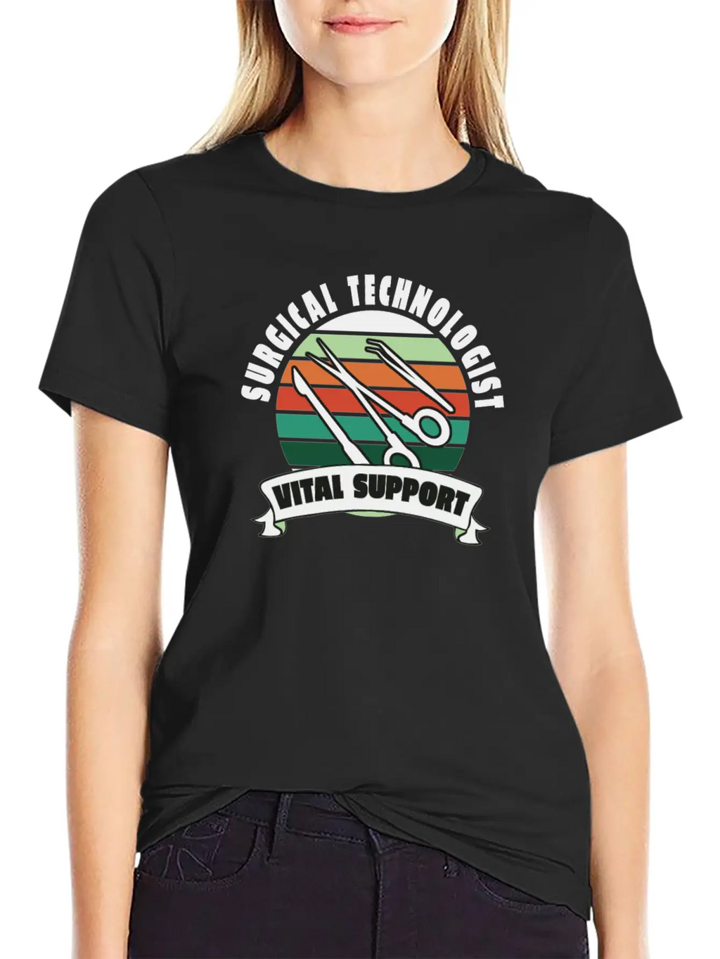 Surgical Technologist Vital Support Breathable Soft Cotton T-Shirt – Timeless Casual Look