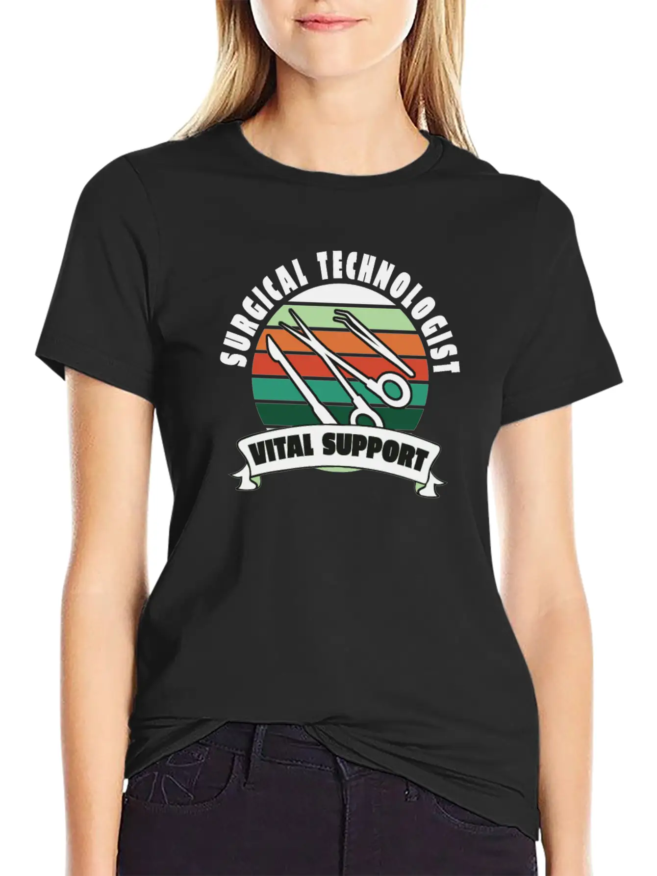 Surgical Technologist Vital Support Breathable Soft Cotton T-Shirt – Timeless Casual Look