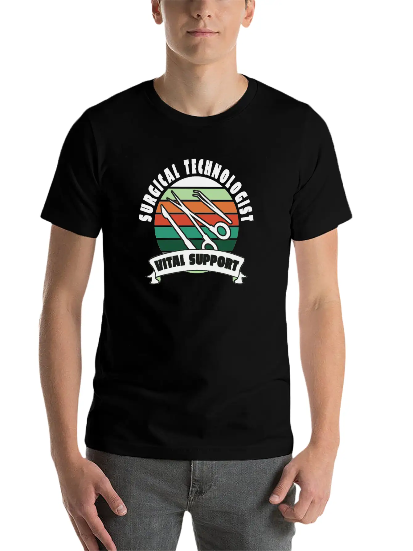 Surgical Technologist Vital Support Breathable Soft Cotton T-Shirt – Timeless Casual Look