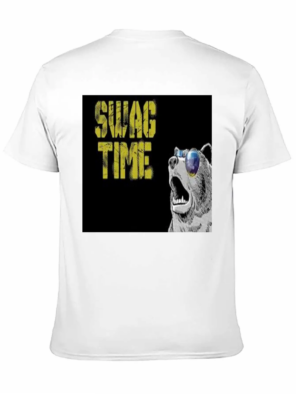 SWAG TIME(COOL BEAR) Unisex Casual T-Shirt – Clean Design For Daily Comfort