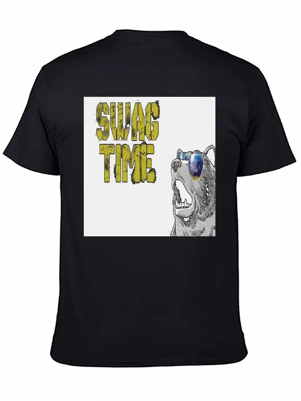 SWAG TIME(COOL BEAR) Unisex Casual T-Shirt – Clean Design For Daily Comfort