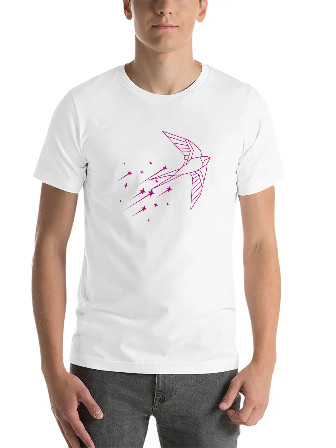 Swallow Flying Throug The Sky Unisex Casual T-Shirt – Clean Design For Daily Comfort