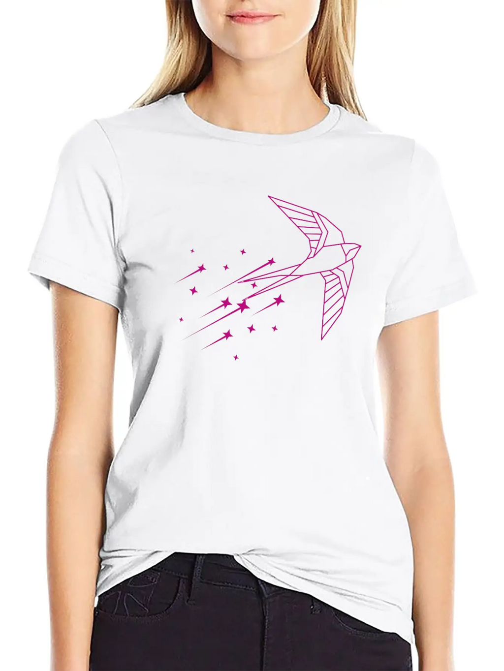Swallow Flying Throug The Sky Unisex Casual T-Shirt – Clean Design For Daily Comfort