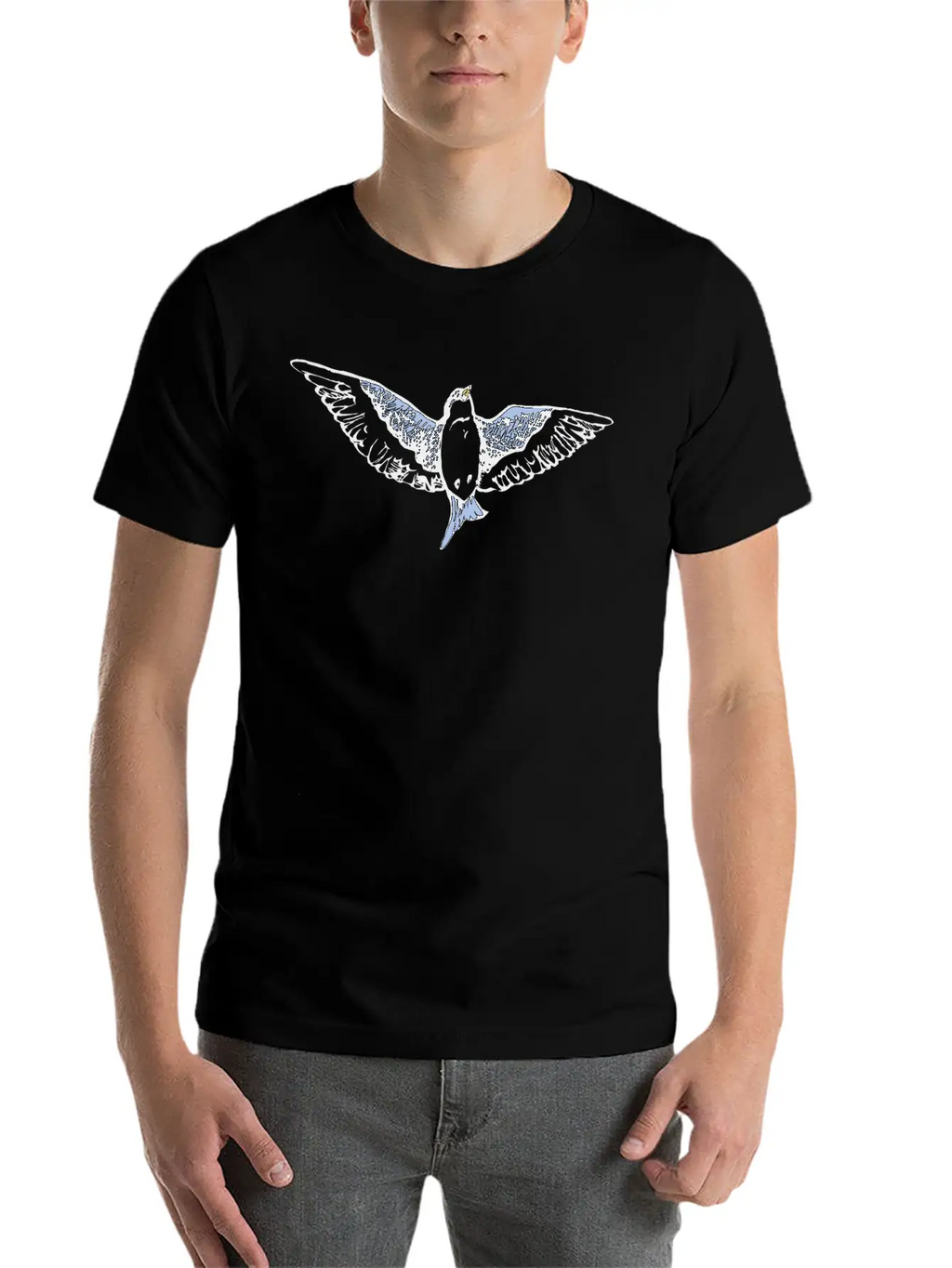Swallow Unisex Short Sleeve Soft Cotton T-Shirt – Casual Everyday Wear