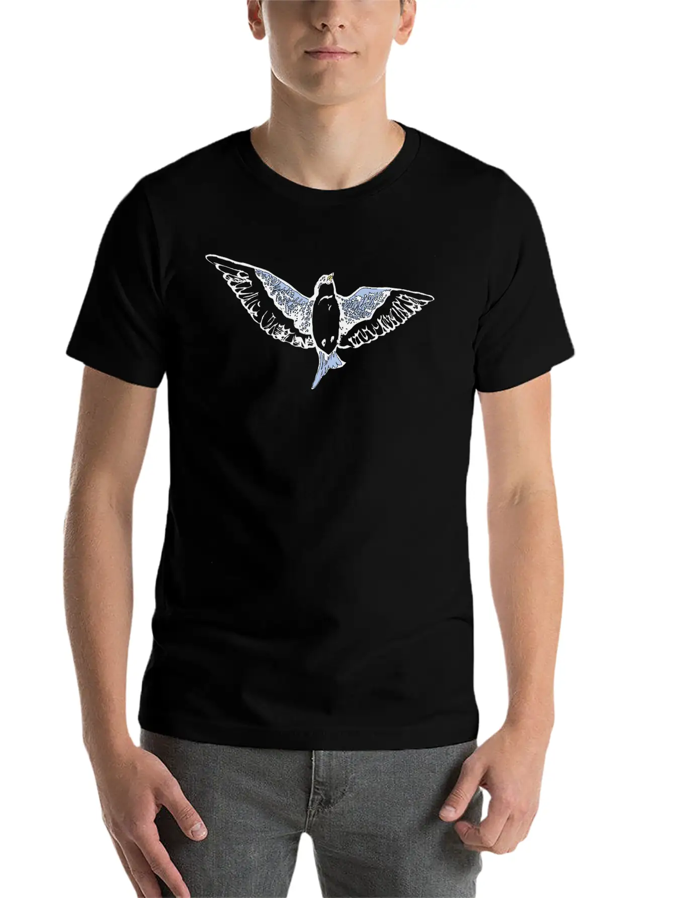 Swallow Unisex Short Sleeve Soft Cotton T-Shirt – Casual Everyday Wear