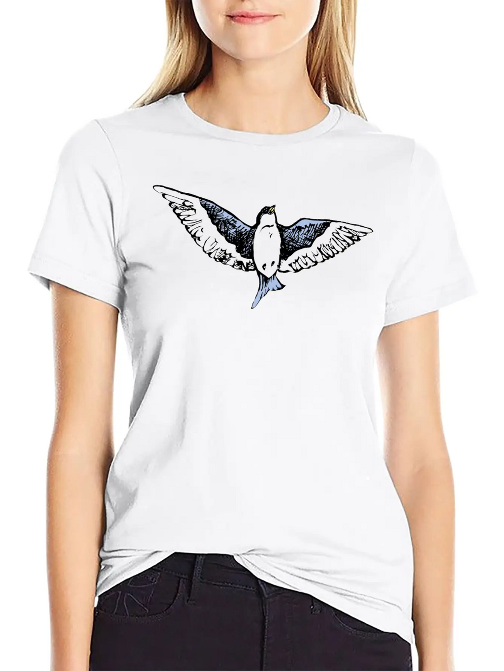 Swallow Unisex Short Sleeve Soft Cotton T-Shirt – Casual Everyday Wear