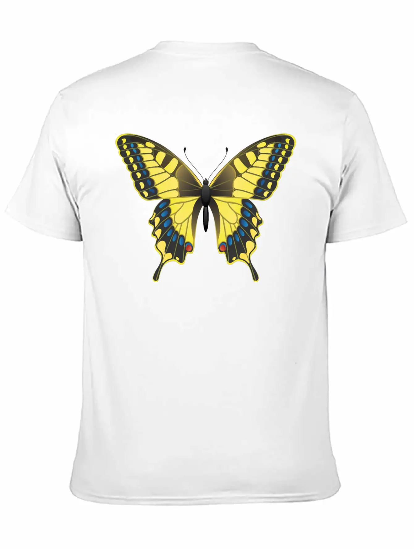 Swallowtail Butterfly Unisex Short Sleeve Soft Cotton T-Shirt – Casual Everyday Wear